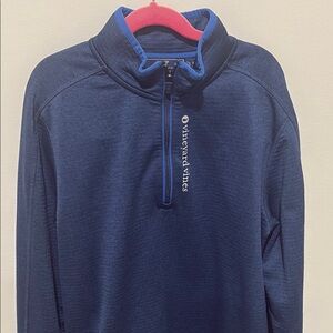 Vineyard Vines Deep Blue Quarter-Zip Pullover